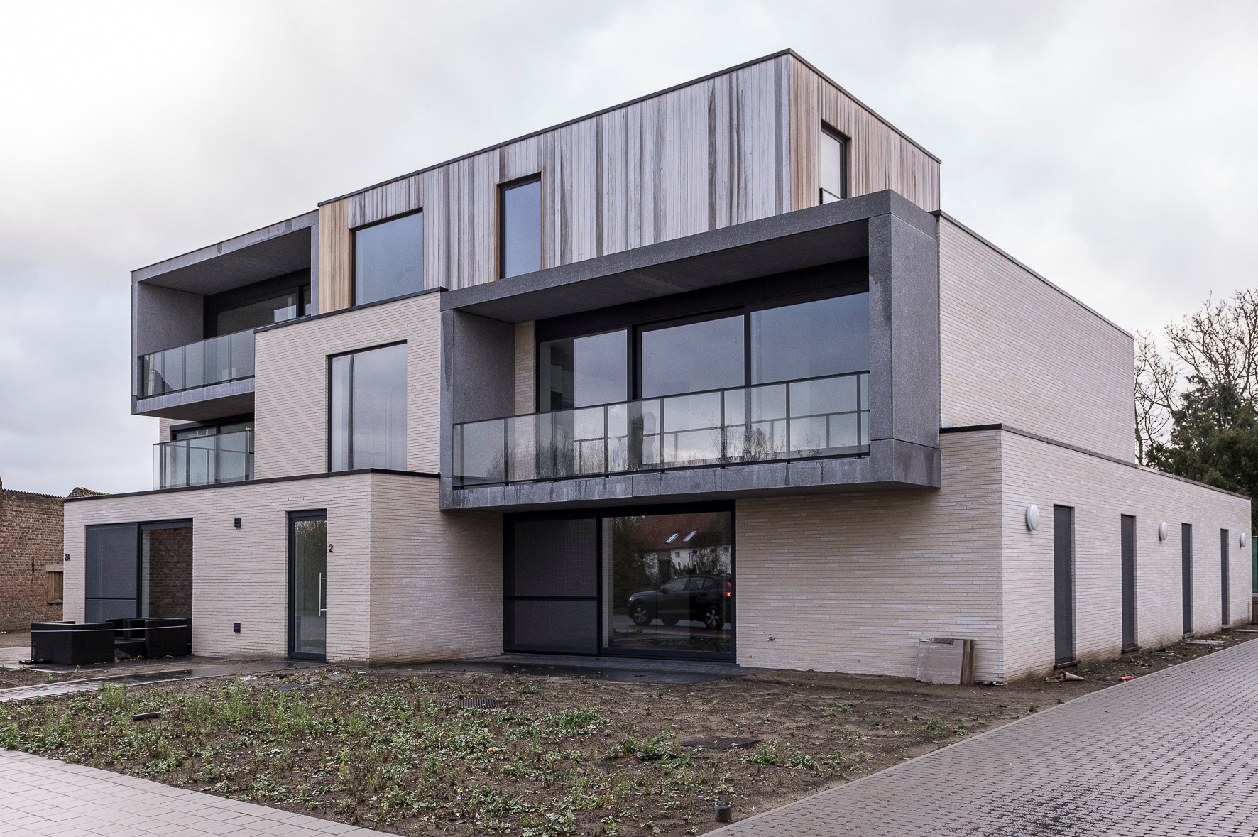 Prachtig nieuwbouwappartement met 1 slaapkamer en garage in Waardamme